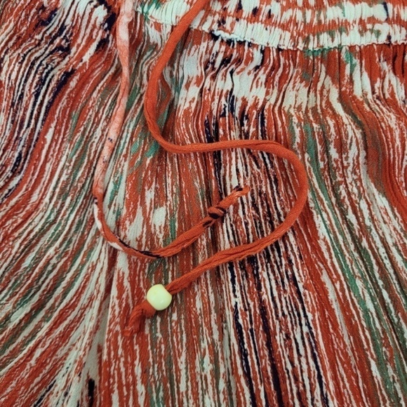 Rayon Abstract Lounge Pants High Rise Flare Bell Bottom Festival Comfy - Picture 7 of 11